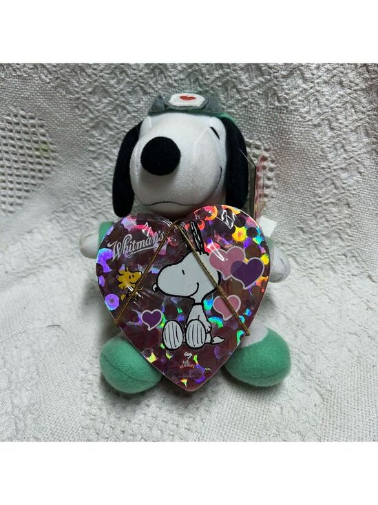 Peanuts Other - Whitmans Snoopy Doctor Nurse Scrubs Plush Valentines Day Heart